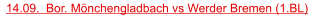 14.09.  Bor. Mönchengladbach vs Werder Bremen (1.BL)